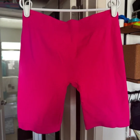Free People Movement Hot Pink Biker Shorts - Picture 1 of 5